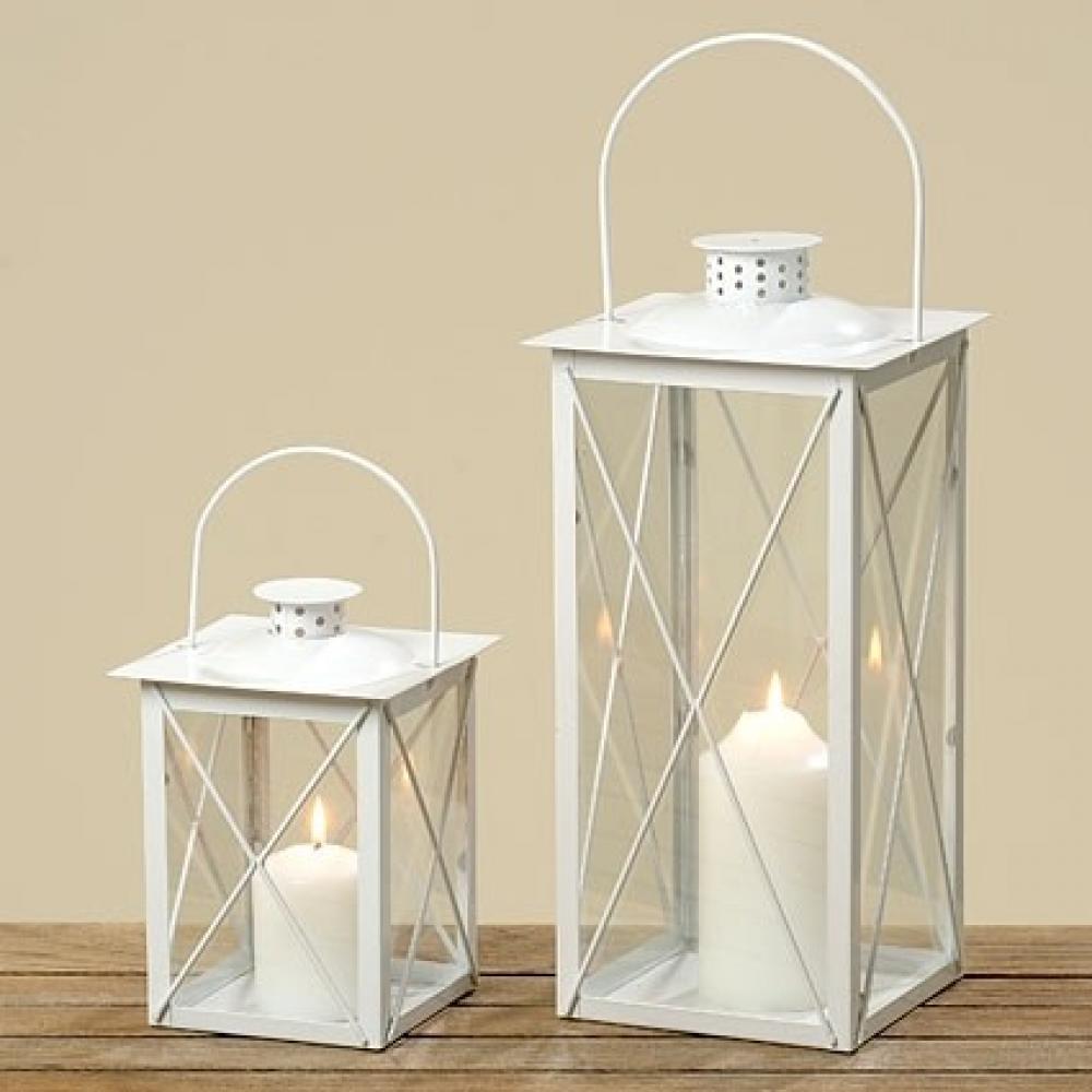 FAROL LANTERN H20CM, GLASS/METAL, Boltze