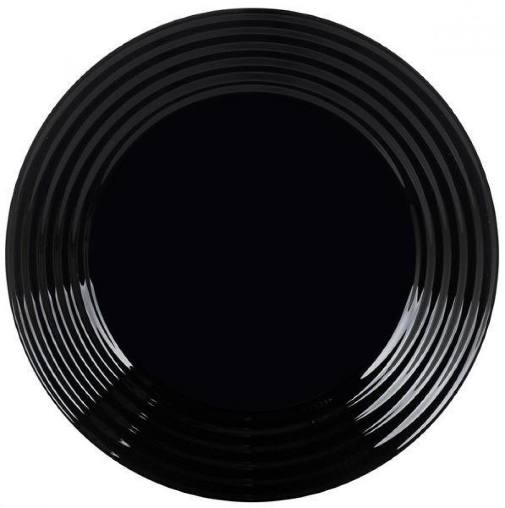 HARENA BLACK dinner plate 25cm, Luminarc