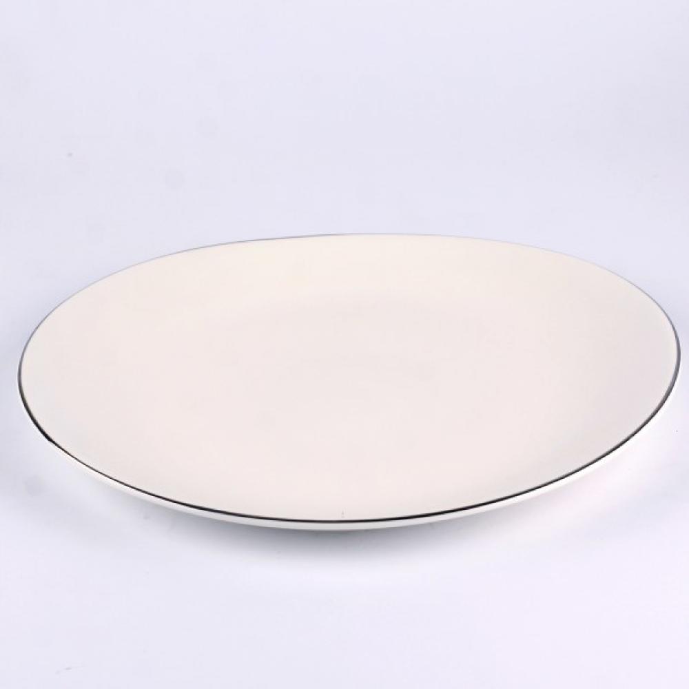 SENSE PLATINUM LUNCH PLATE 28CM, Quality Ceramic
