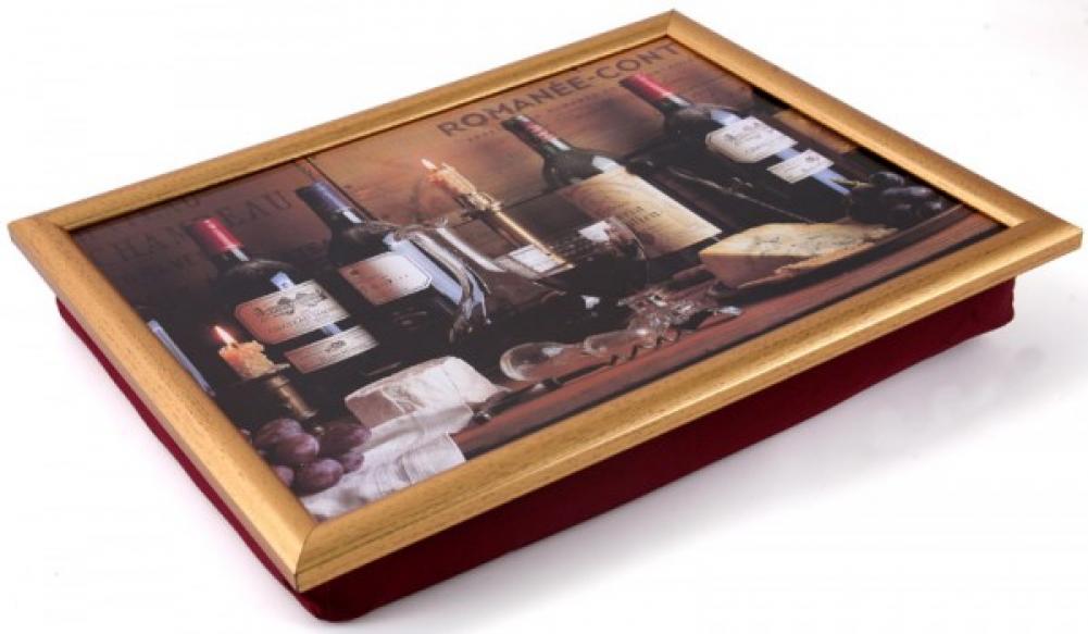 VINTAGE WINE CUSHION-TRAY 43.8X33.8CM, Creative Tops