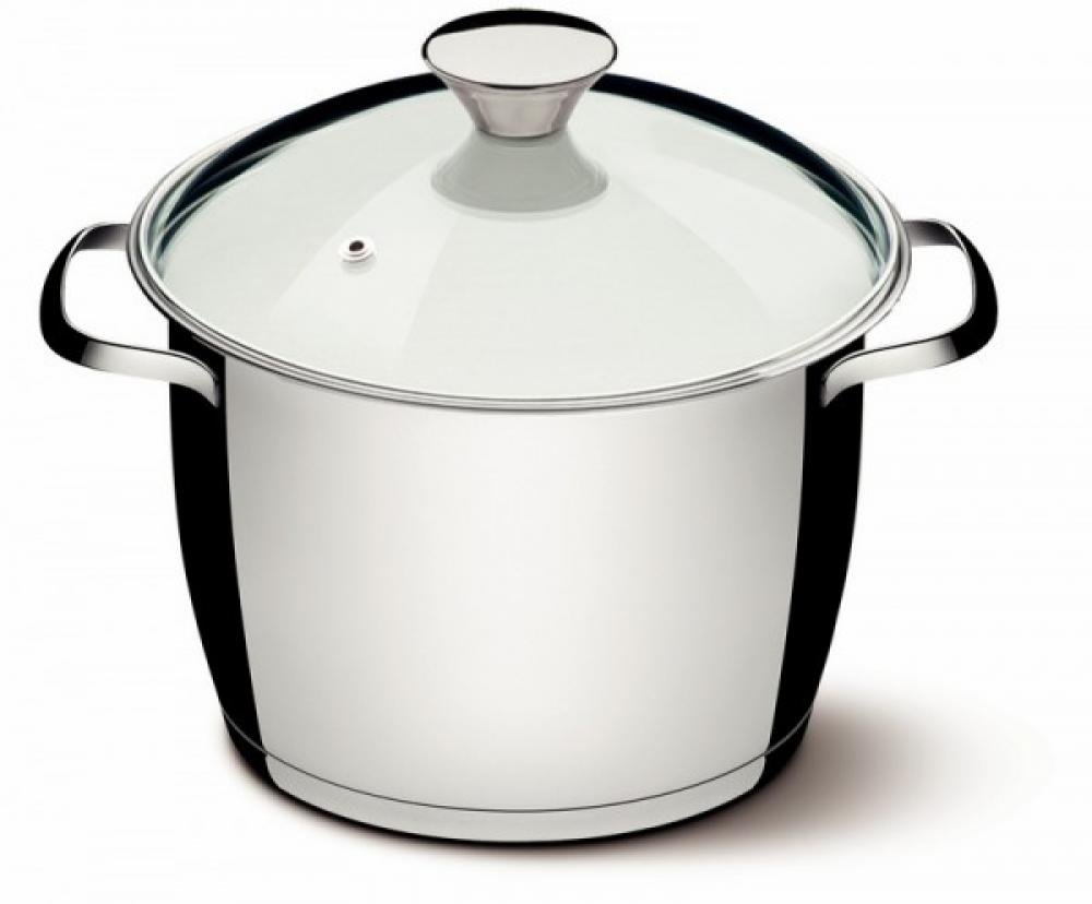 ALLEGRA POT 7.4L 24CM, W GLASS LID, Tramontina