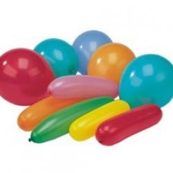 BALLOONS 20PCS CYLINDERS., VARIOUS COLORS 0.053KG/PACK, Pap Star