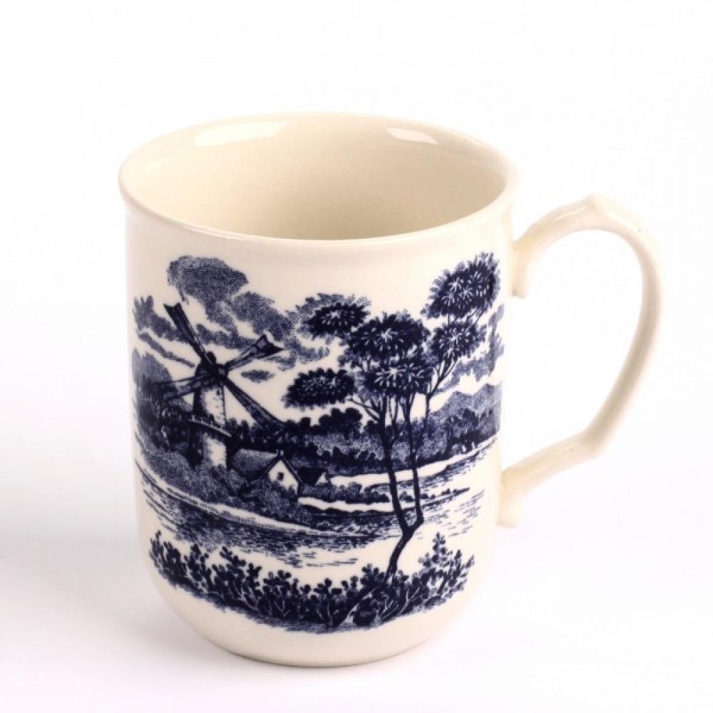 WINDMILL BLUE BREAKFAST MUG 320 ML, Claytan