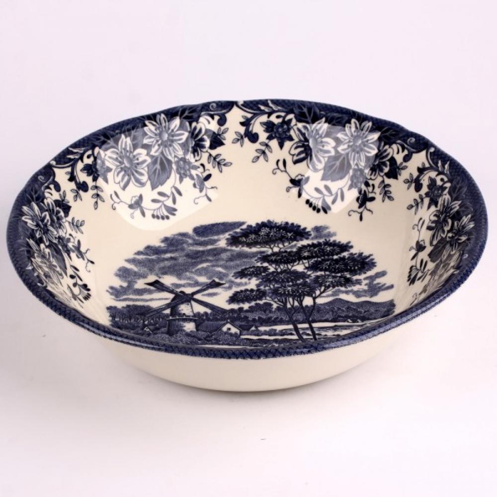 WINDMILL BLUE BOWL 23.7 CM, Claytan