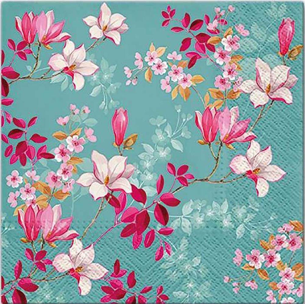 NAPKINS 33x33CM, MAGNOLIA, Paw Decor Collection