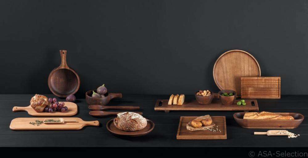 WOOD WOODEN PLATE ACACIA 25CM, ASA Selection