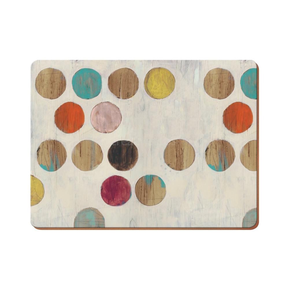 RETRO SPOT PLACEMATS 40X29X0.5CM 4PCS, Creative Tops