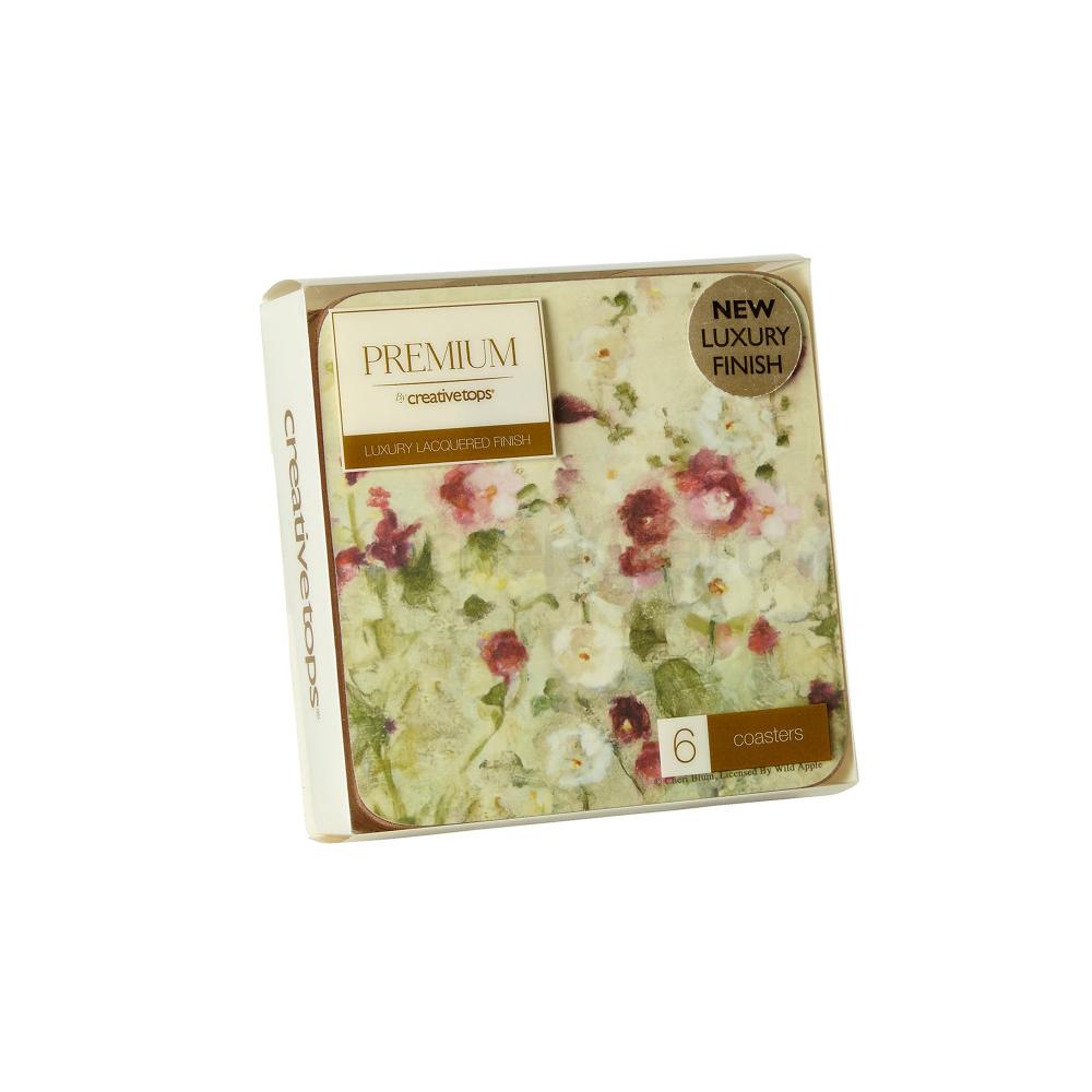WILD FIELD POPPIES PLACEMATS 10.5X10.5CM 6PCS, Creative Tops
