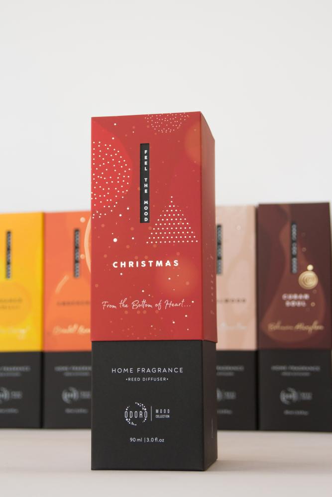 ODORO MOOD kodulõhnastaja CHRISTMAS 90ml 10pulka, ODORO