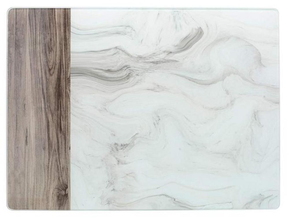 MARBLE WOOD DĒLĪTIS 40X30CM, STIKLS