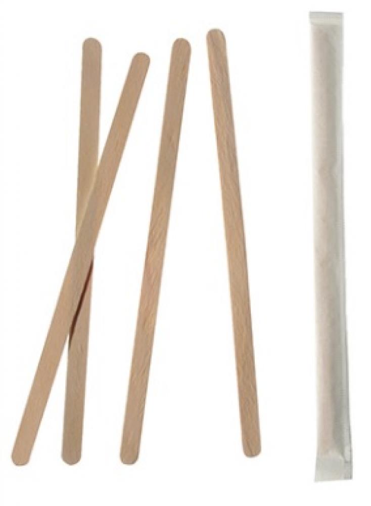 PURE STICKS 14X0,6CM 1000PCS, WOOD, SINGLE WRAPPED, Pap Star