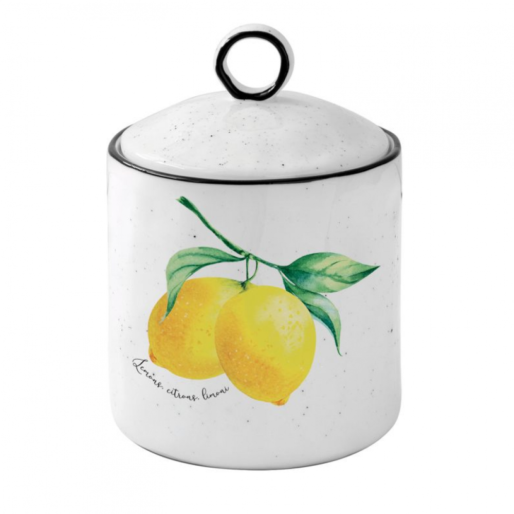 AMALFI ЕМКАСТЬ ДЛЯ ХРАНЕНИЯ 15,5X10,5CM С КРЫШКОЙ, ФАРФОР, Easy Life