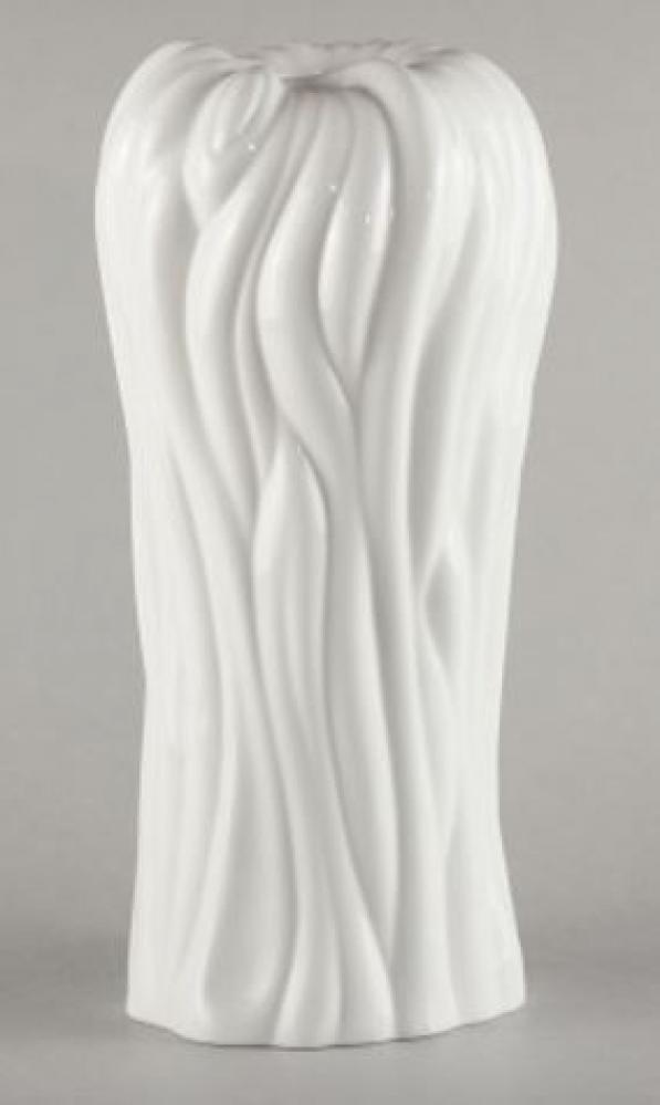 BURZĪTĀ vaas 23,5cm, mustriga, Piebalgas porcelāna fabrika