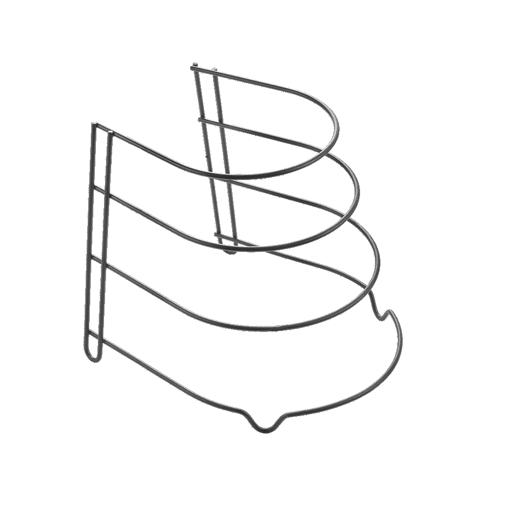 LAVA CANYON FRYING PAN HOLDER 23X27X23CM, BLACK, PLASTIC, Metaltex