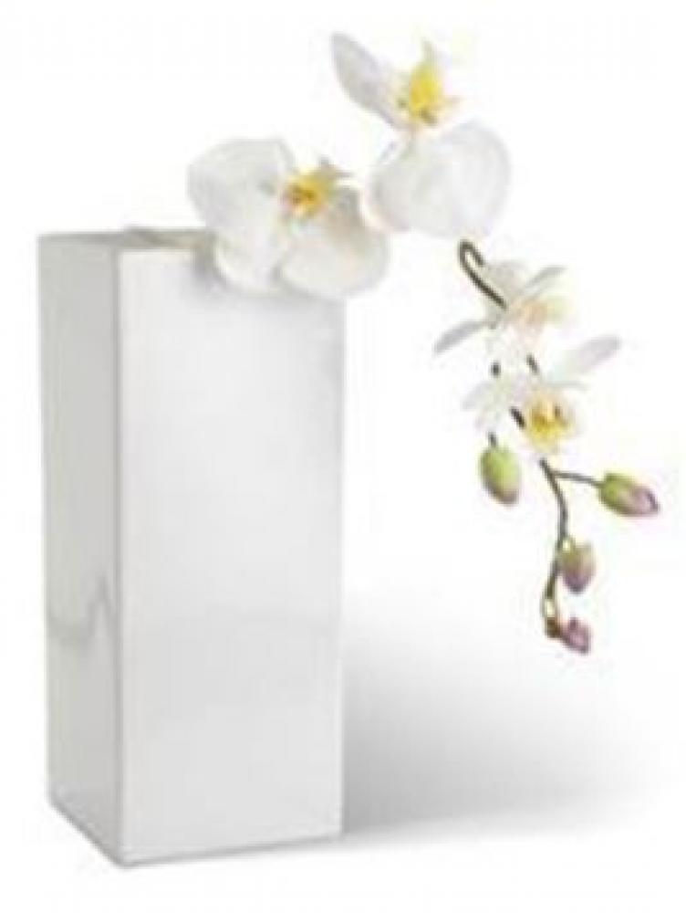QUADRO vaas 11.5x11.5x21cm, risttahukas, valge, ASA Selection