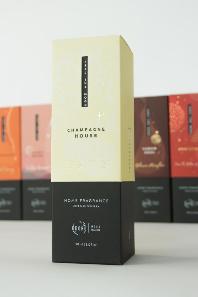 ODORO MOOD pihustatav kodulõhnastaja CHAMPAGNE HOUSE 200ml, ODORO