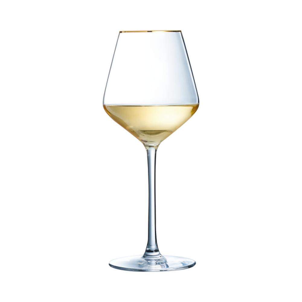 ULTIME GOLD WINE GLASSES 38CL K4, Cristal dArques