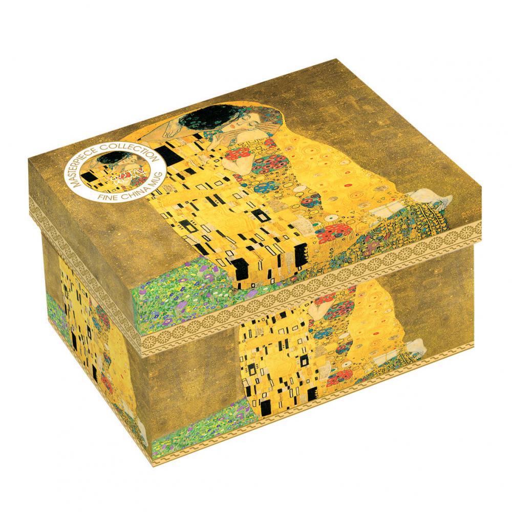 MASTERPIECE KLIMT THE KISS KRŪZE 300ML, PORCELĀNA, DĀVANU KASTĒ, Easy Life