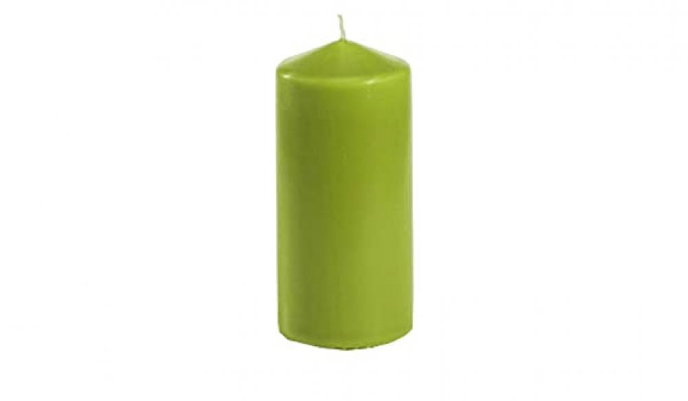 PILLAR CANDLE D5CM 10CM, BURNS 16H, KIWI, Pap Star