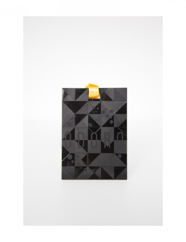 ODORO MOOD AROMATIZĒTĀ KARTĪTE ORANGE CHILLI 9X12X2,5CM, MELNA, PAPĪRS, 0,028KG, ODORO