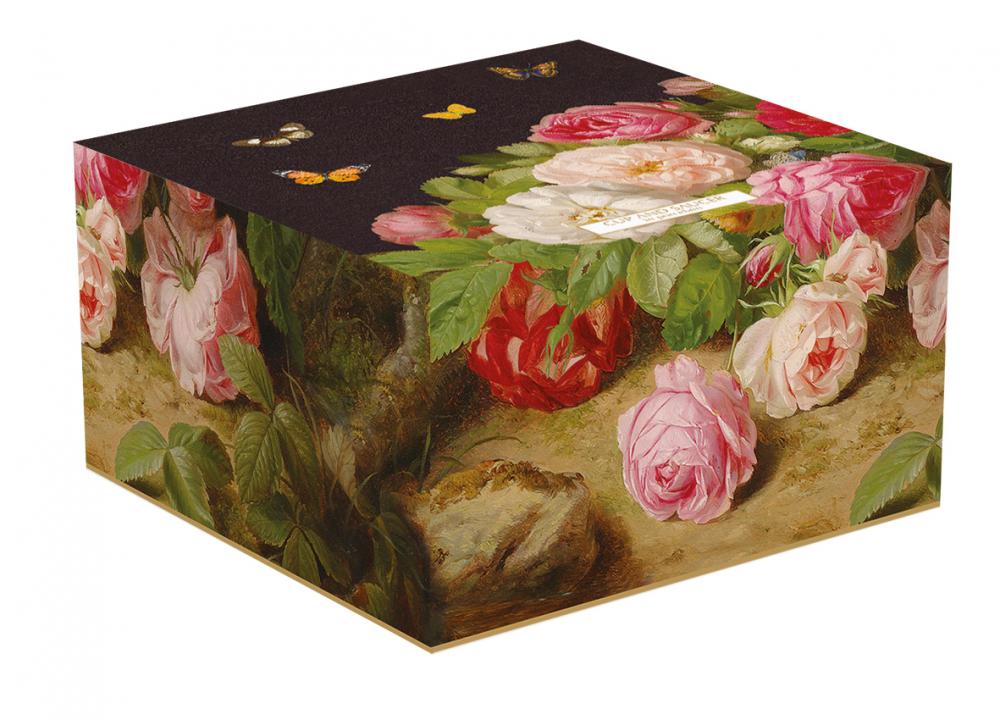 VICTORIAN GARDEN CUP 200ML W SOUCER IN A GIFT BOX, FLOWERS, Easy Life