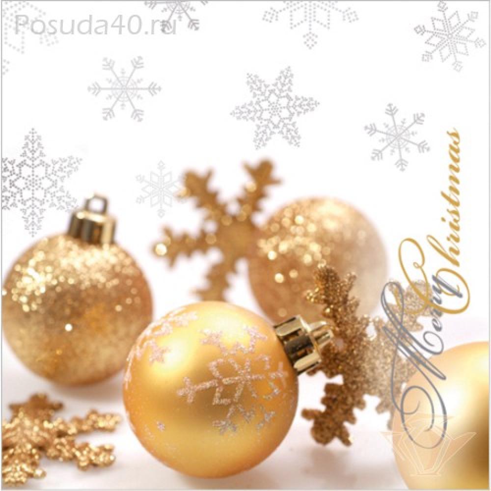 NAPKINS 33X33 GLITTERING CHRISTMAS, Paw Decor Collection