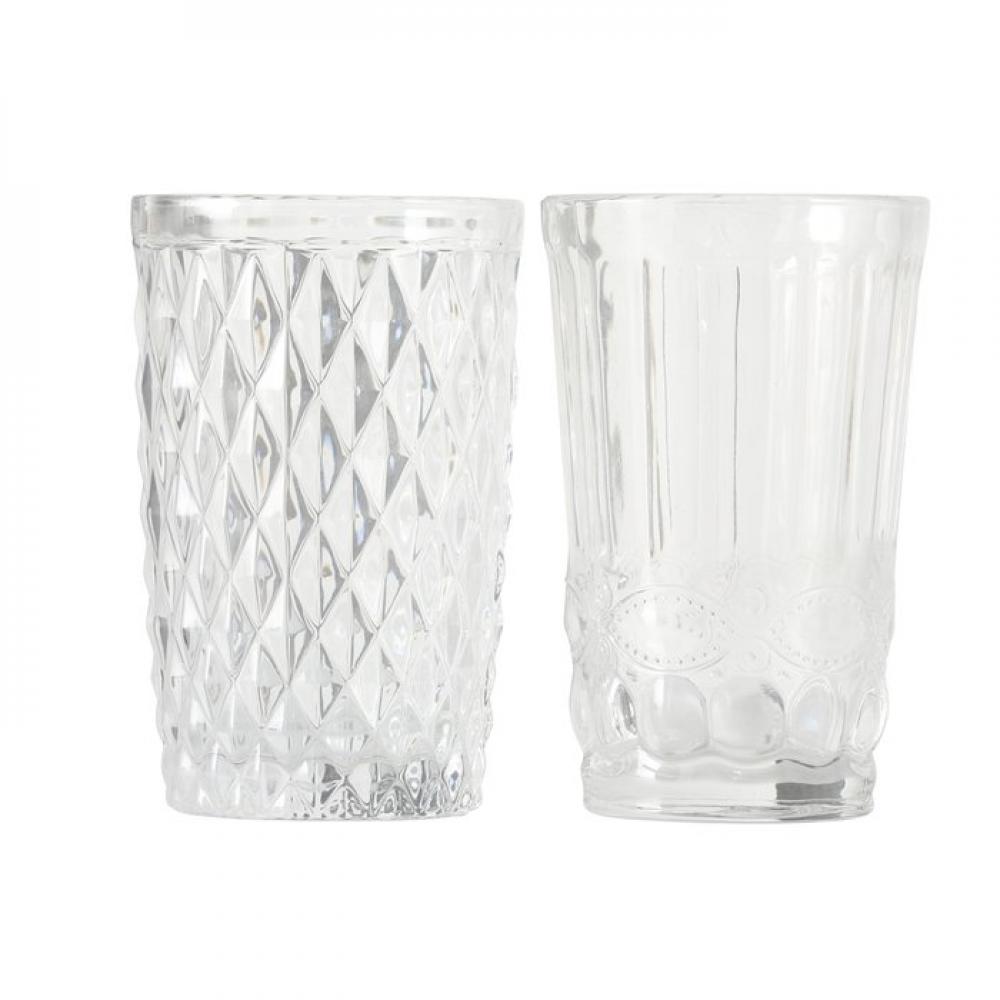 AURORA DRINKING GLASS 300 ML, 2 ASS.,, Boltze