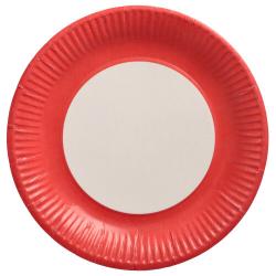 EKO PAPER PLATES RED 23CM 20PCS, Pap Star
