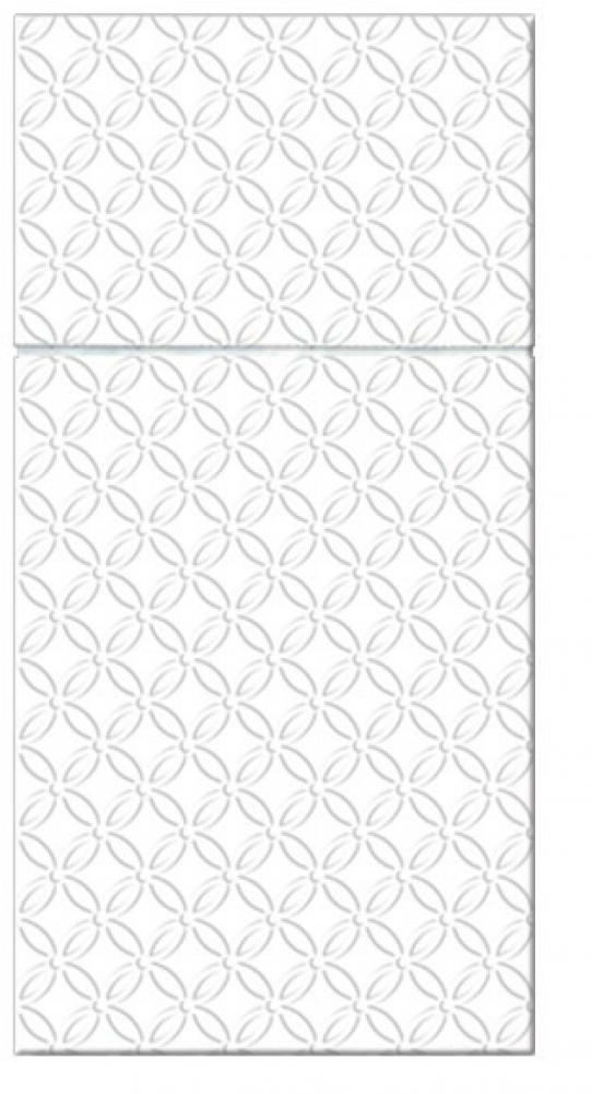 [E] TABLE NAPKINS 40x40CM INSPIRATION MODERN WHITE, Paw Decor Collection