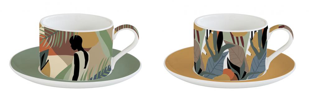 COFFEE MANIA CUP 240ML W SAUCER, KILIMANJARO K2, Easy Life