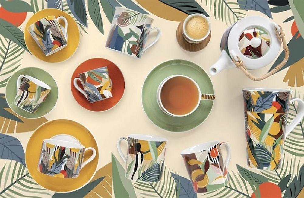 COFFEE MANIA KILIMANJARO BREAKFAST CUP 400ML W SAUCER, Easy Life