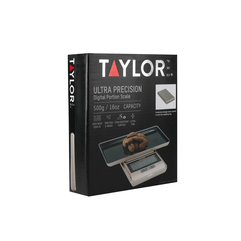 TAYLOR PRO ULTRA PRECISION DIGITAL PORTION SCALE 500G (16OZ), GIFT BOX, Taylor