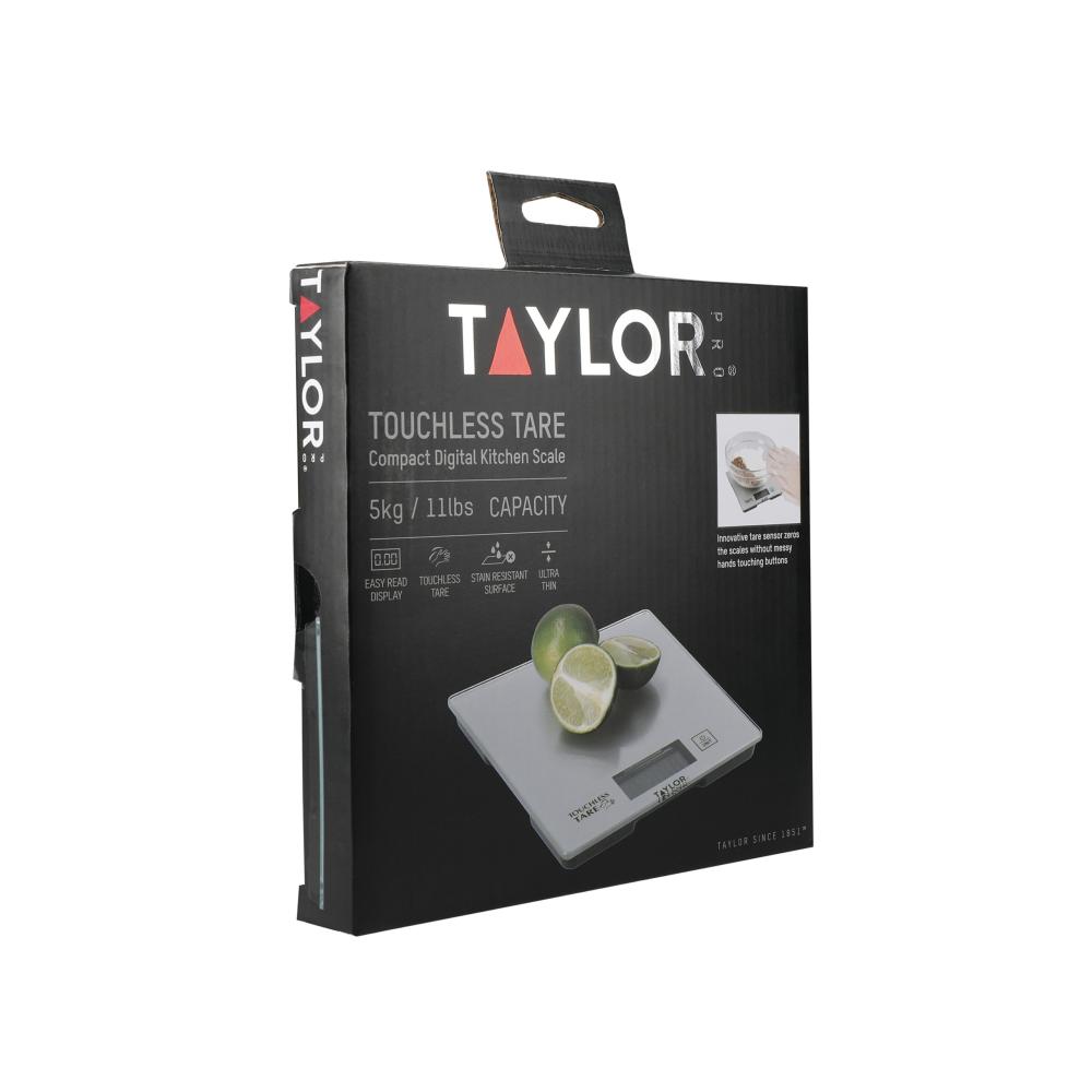 Taylor Pro Sliver Glass 5kg Digital Kitchen Scales - Cooks Boutique