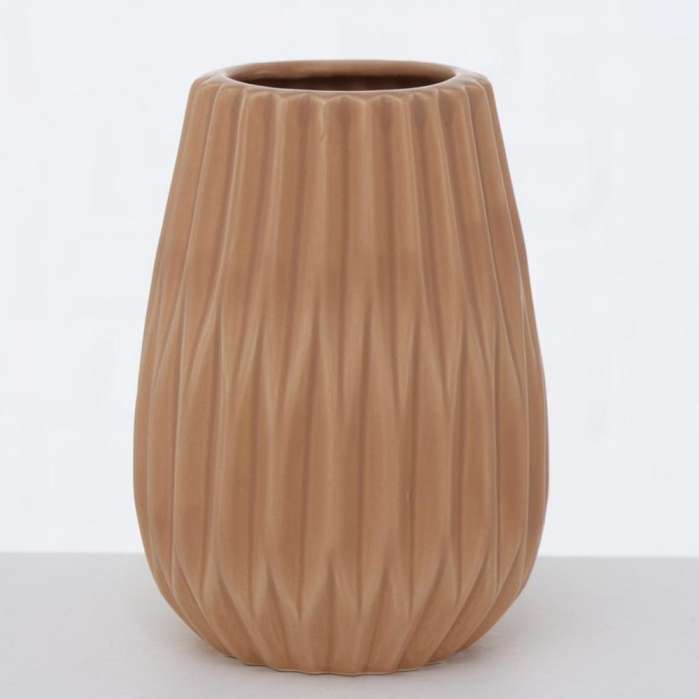 WILMA vaas 14cm, 3 erinevat, valge/t.pruun/h.pruun, keraamika, Boltze