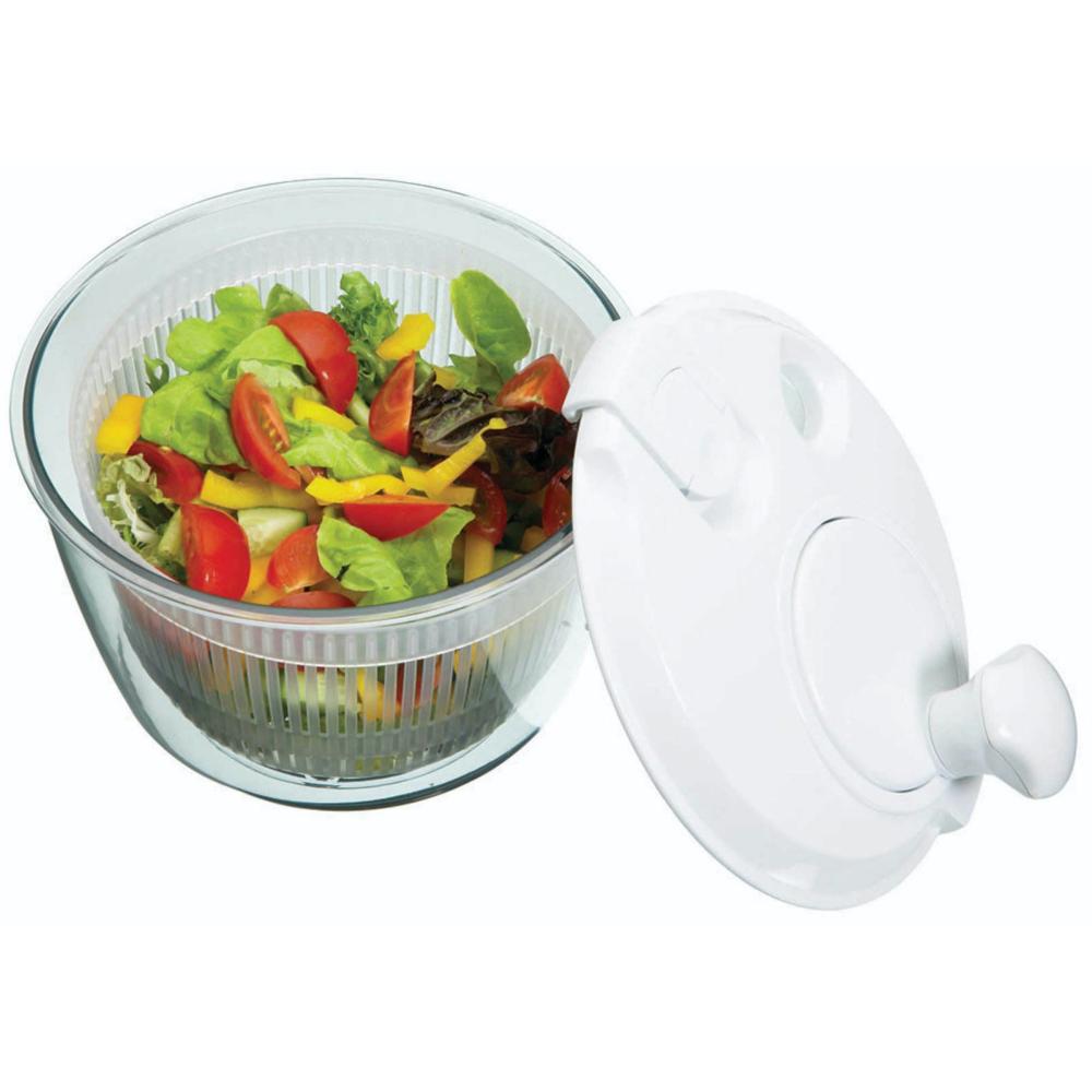 Zyliss Large White Easy Spin Salad Spinner 26cm