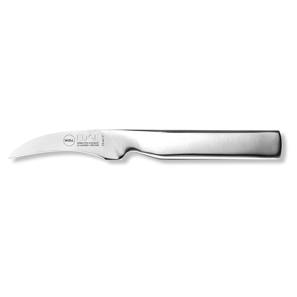 EDGE PEELING KNIFE 7.5CM, STAINLESS STEEL, Woll