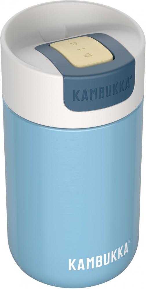 OLYMPUS THEMO MUG 300ML, SILK BLUE, STAINLESS STEEL, Kambukka
