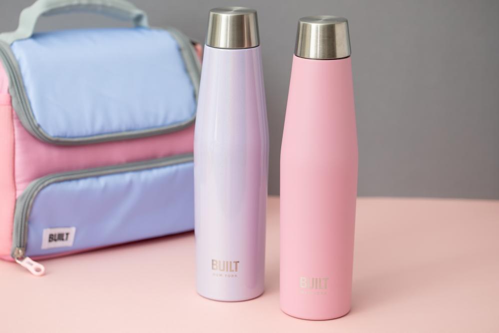BUILT APEX IRIDESCENT THERMO-BOTTLE 540ML, LIGHT PURPLE, Built New York