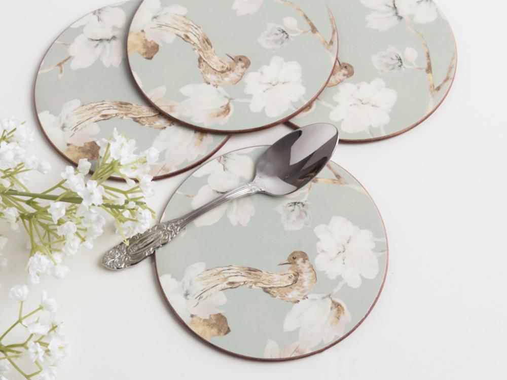 FLORAL PALACE PLACEMAT 4 PCS. D12CM, CORK, Creative Tops