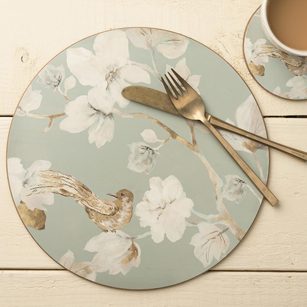 FLORAL PALACE PLACEMAT 4 PCS. D12CM, CORK, Creative Tops