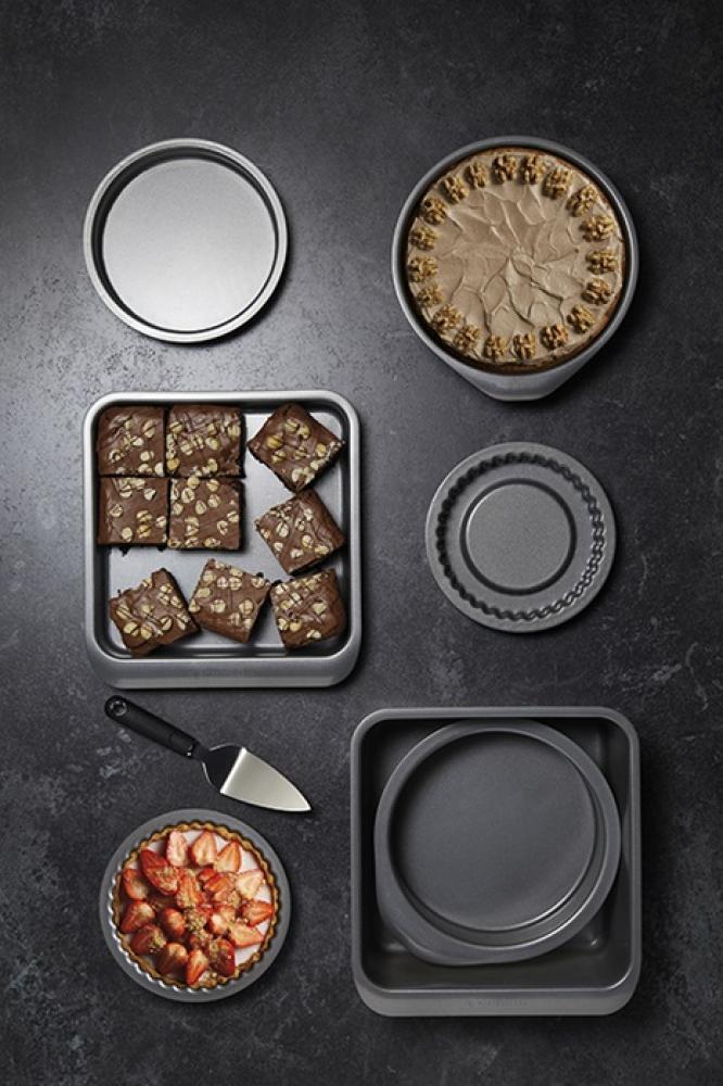MASTERCLASS SMART SPACE STACKING NON-STICK CAKE BAKING SET, 7 PCS, Masterclass