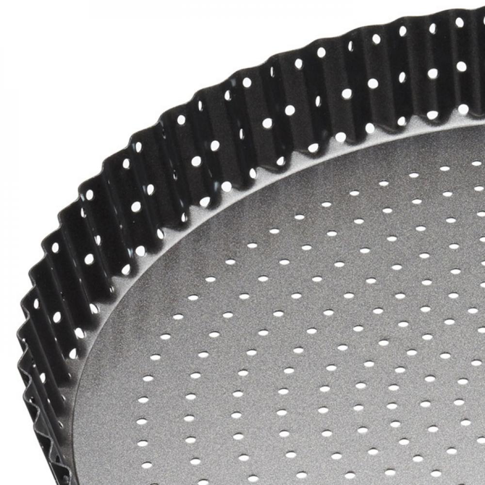 MASTERCLASS CRUSTY BAKE FLUTED ROUND FLAN/QUICHE TIN, 20X3CM, SLEEVED, Masterclass