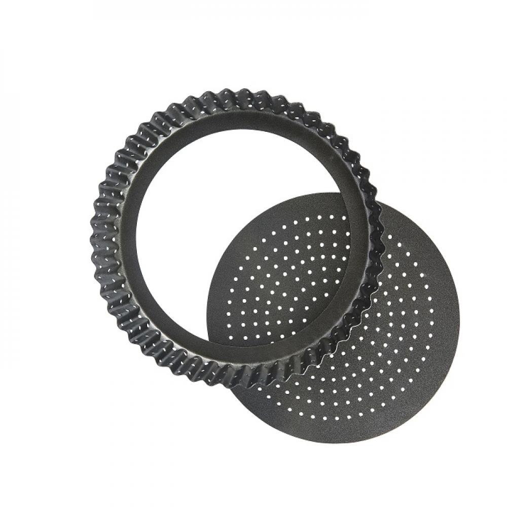 MASTERCLASS CRUSTY BAKE FLUTED ROUND FLAN/QUICHE TIN, 20X3CM, SLEEVED, Masterclass