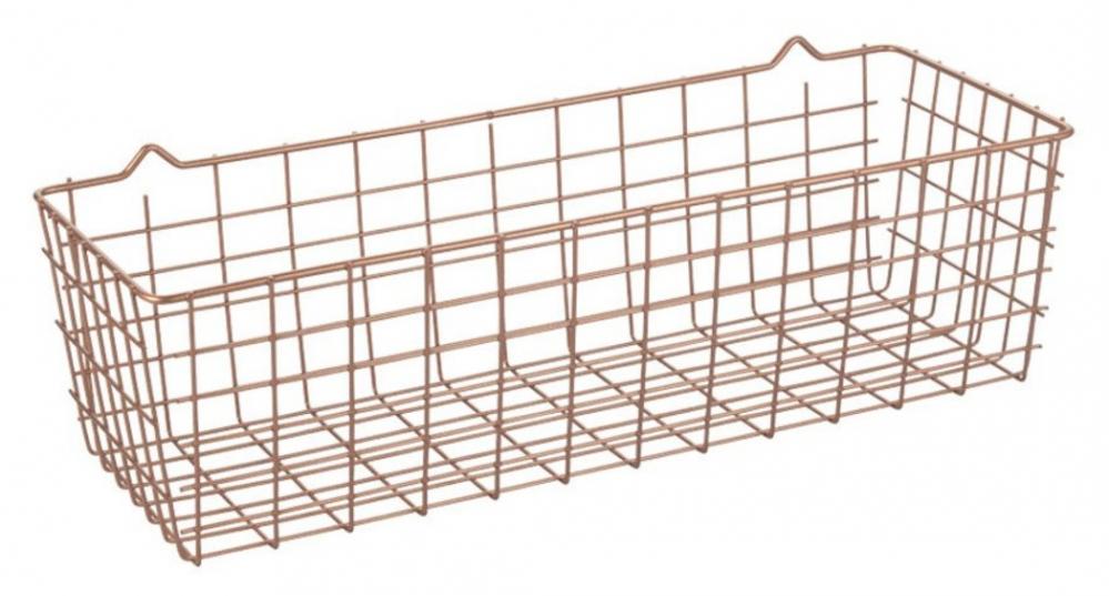 COPPER KOALA MULTI PURPOSE BASKET 33x12x19CM, COPPER COLOUR, STAINLESS STEEL, Metaltex
