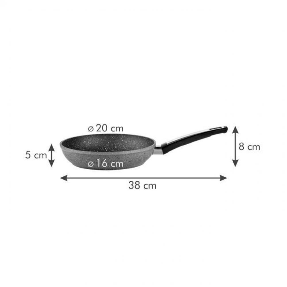 I-PREMIUM STONE FRYING PAN 20CM, FOR INDUCTION, Tescoma