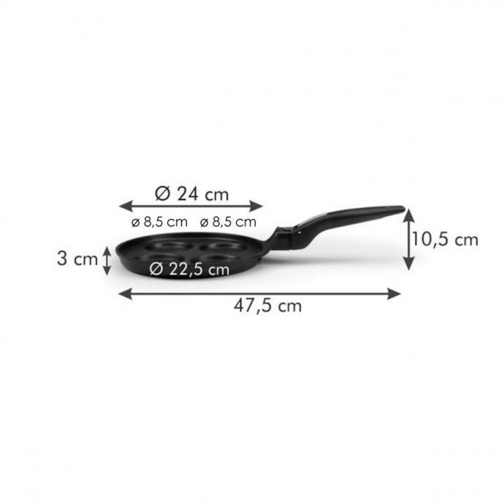 SMARTCLICK FRYING PAN W 4 DIMPLES D24CM, Tescoma