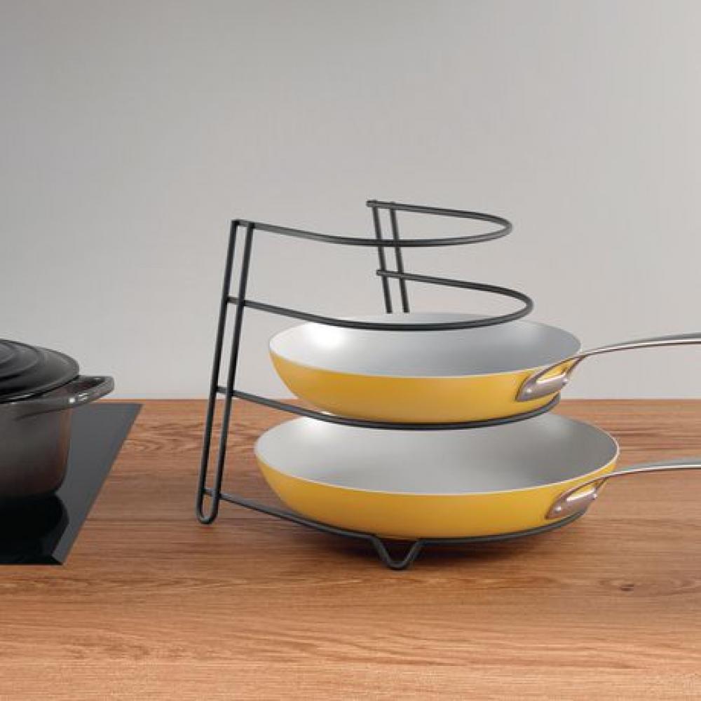 LAVA CANYON FRYING PAN HOLDER 23X27X23CM, BLACK, PLASTIC, Metaltex