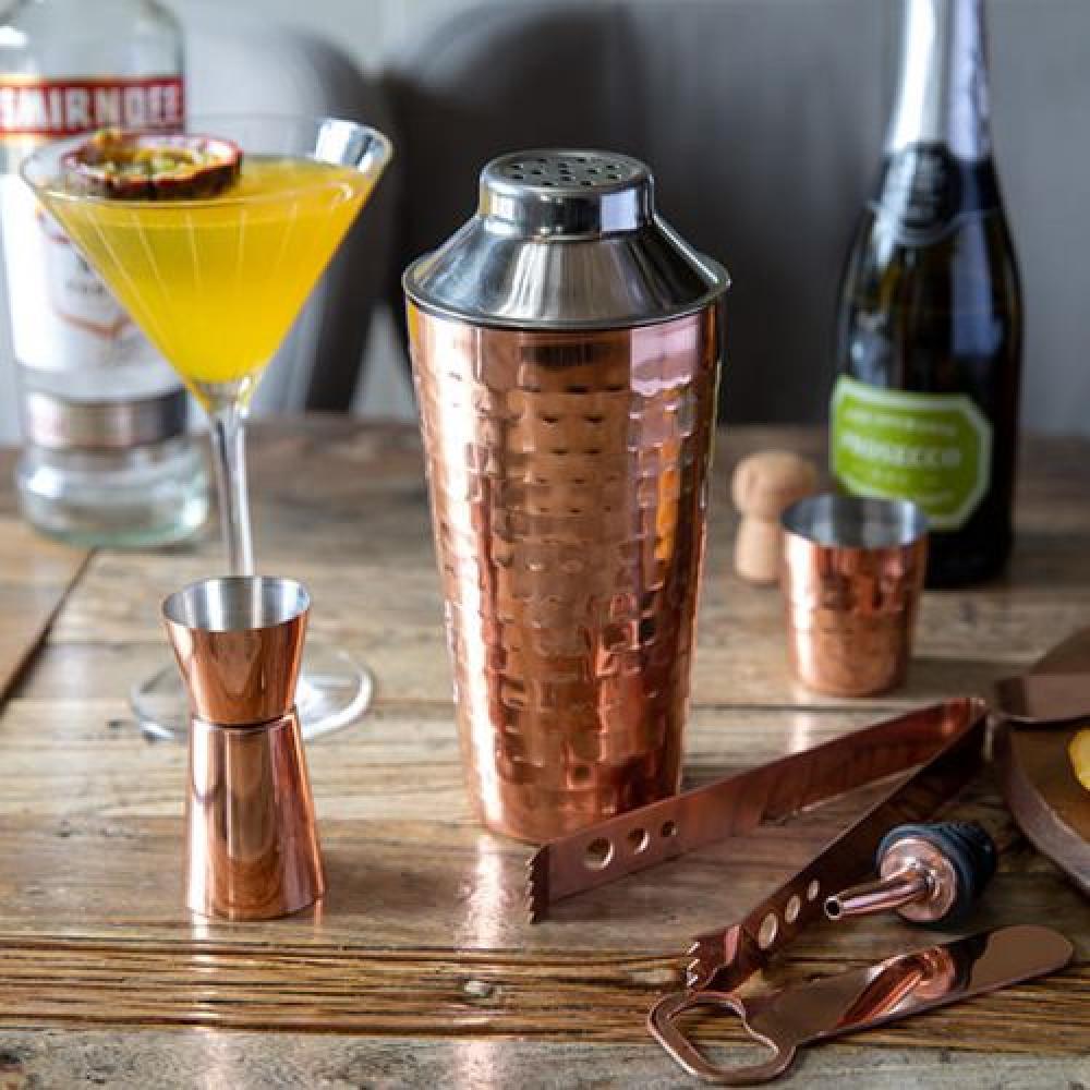 BARCRAFT COCKTAIL MAKING SET 7PCS, WITH COPPER FINISH, Bar Craft