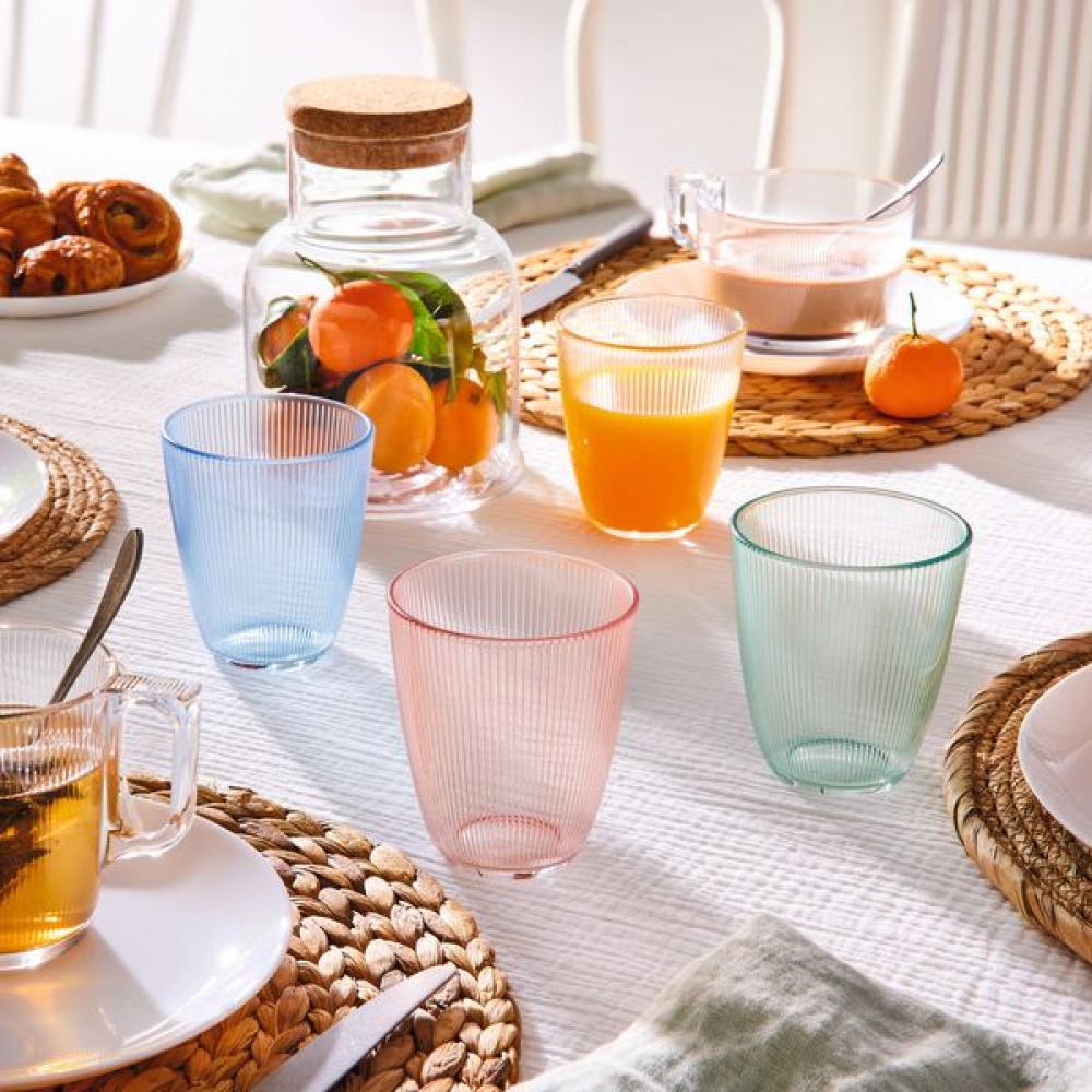 STRIPY PINK TUMBLER 31CL, Luminarc