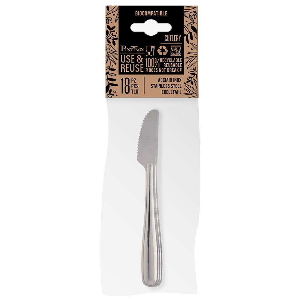 USE&REUSE TABLE KNIFE SET 18PCS, STAINLESS STEEL, Pintinox